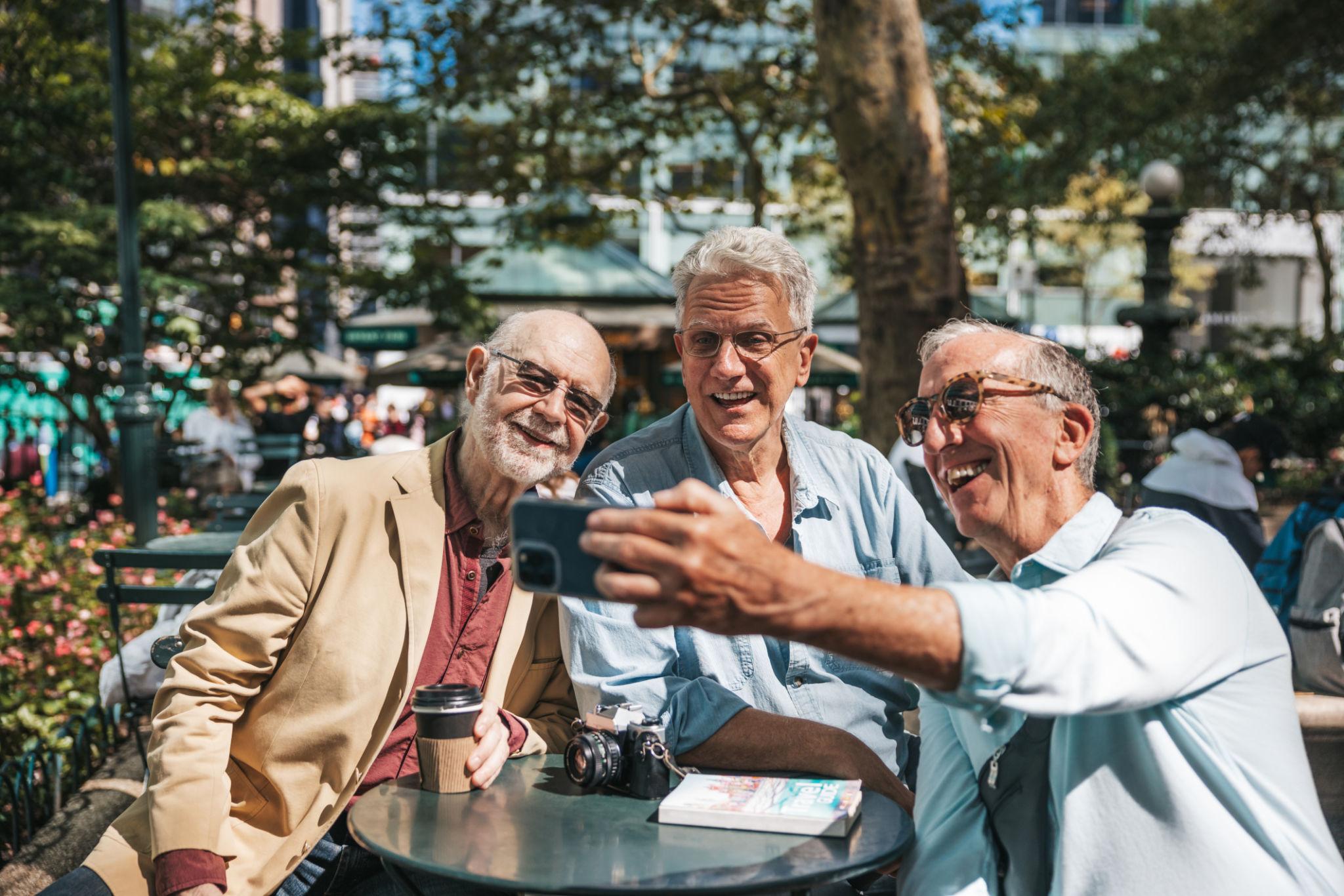 Older adults spending time together